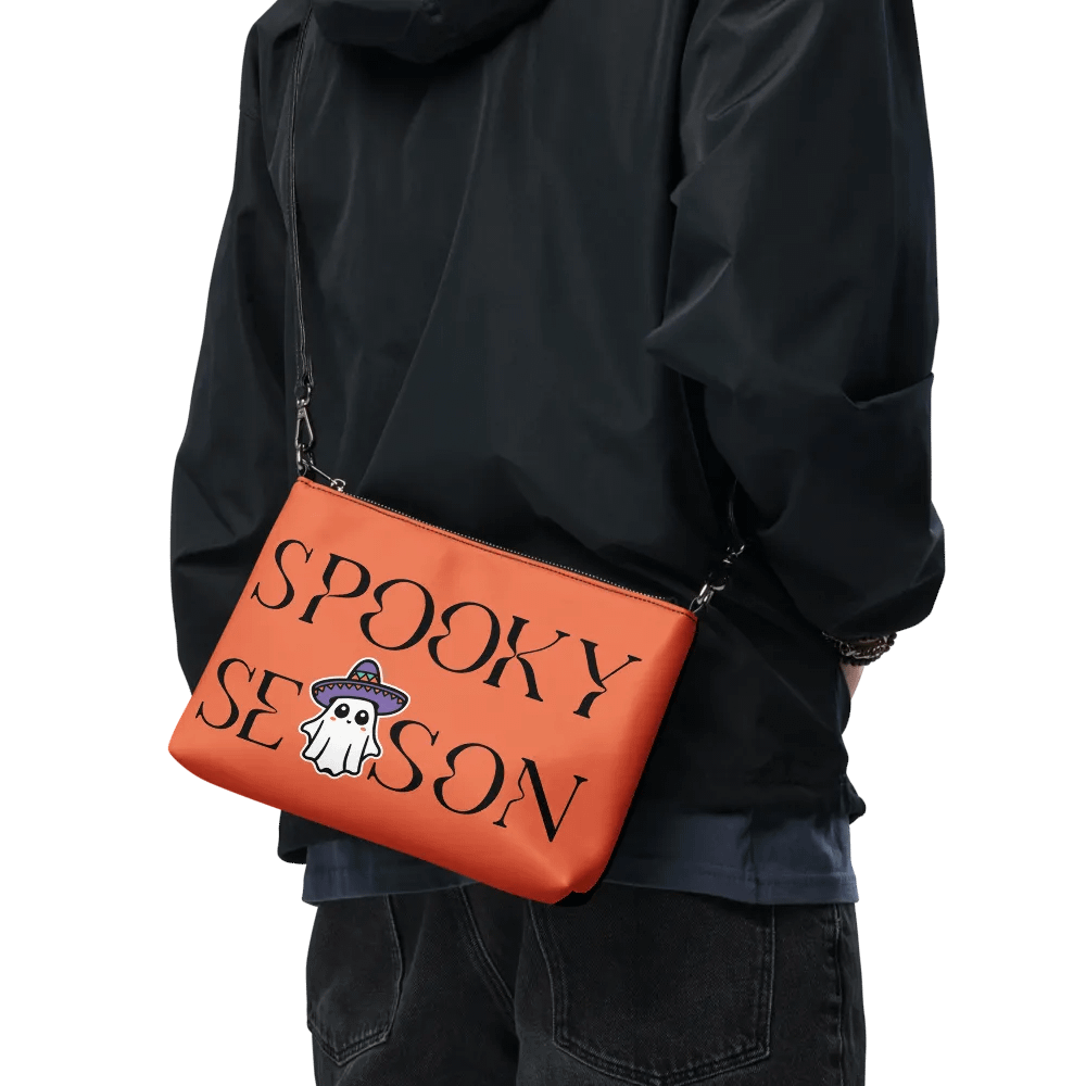 Spooky Season Sombrero Ghost Flip-Sided Faux Leather Crossbody Bag product image (11)