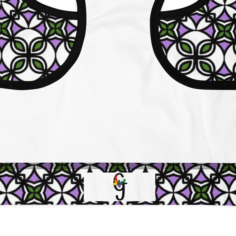 Gender Queer Abstract (3) - Padded Sports Bra product image (8)
