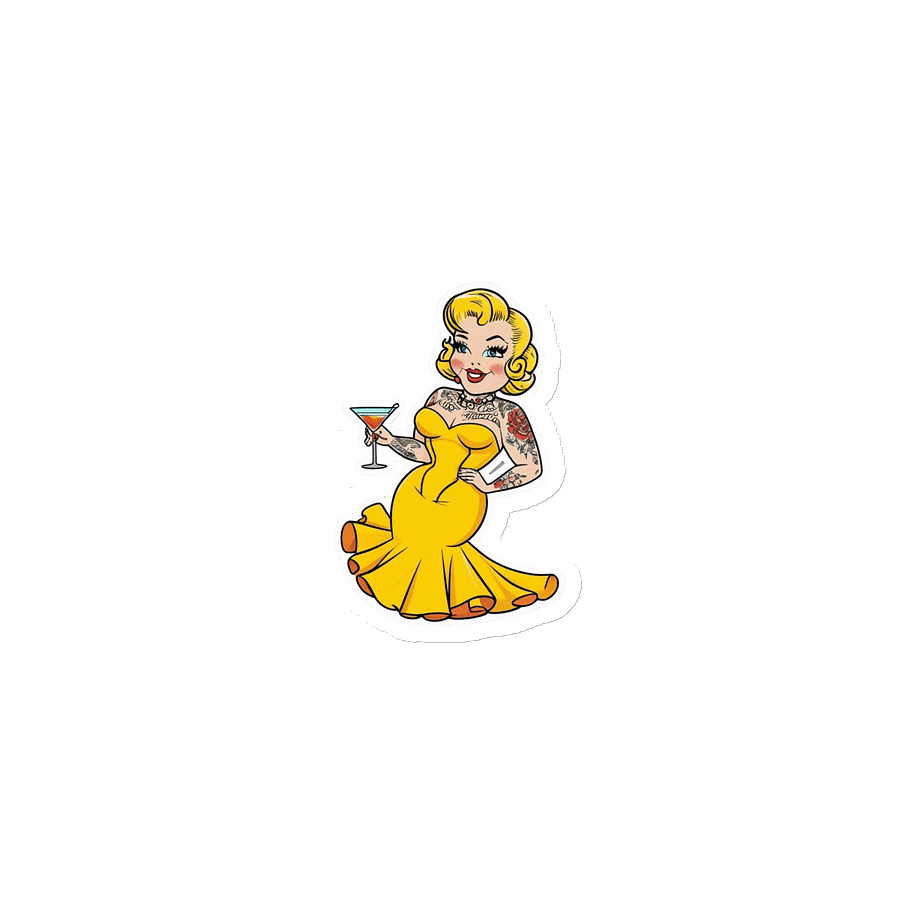 Vintage Vixen Martini Magnet product image (1)