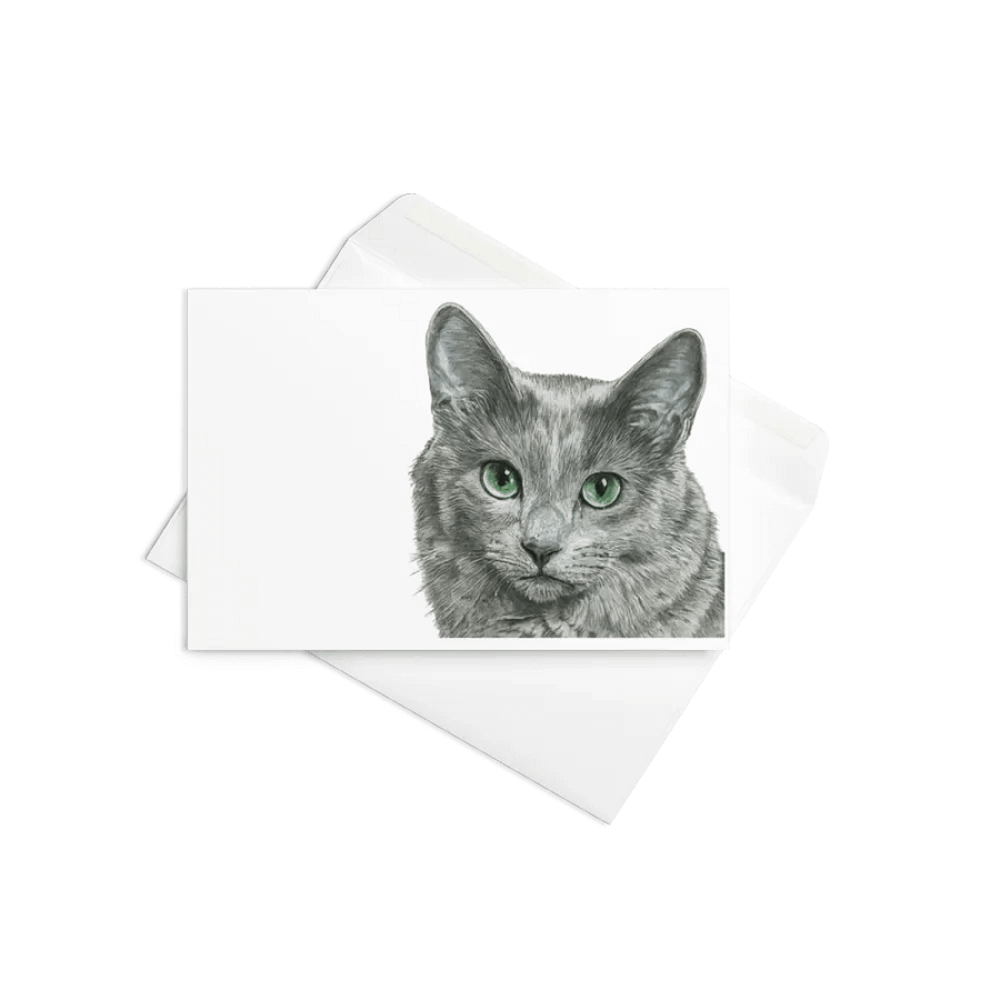 Russian Blue Cat - Card product image (10)