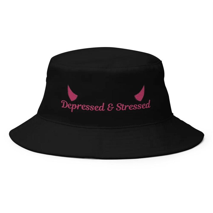 Depressed & Stressed Embroidered Bucket Hat product image (1)