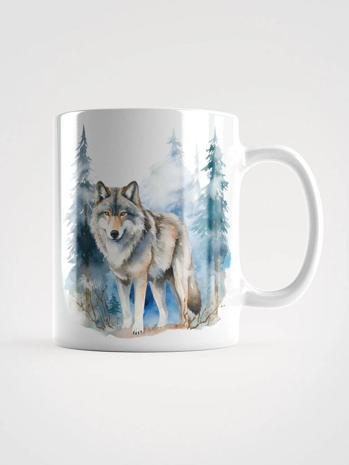 Winter Wolf White Glossy Mug product image (1)