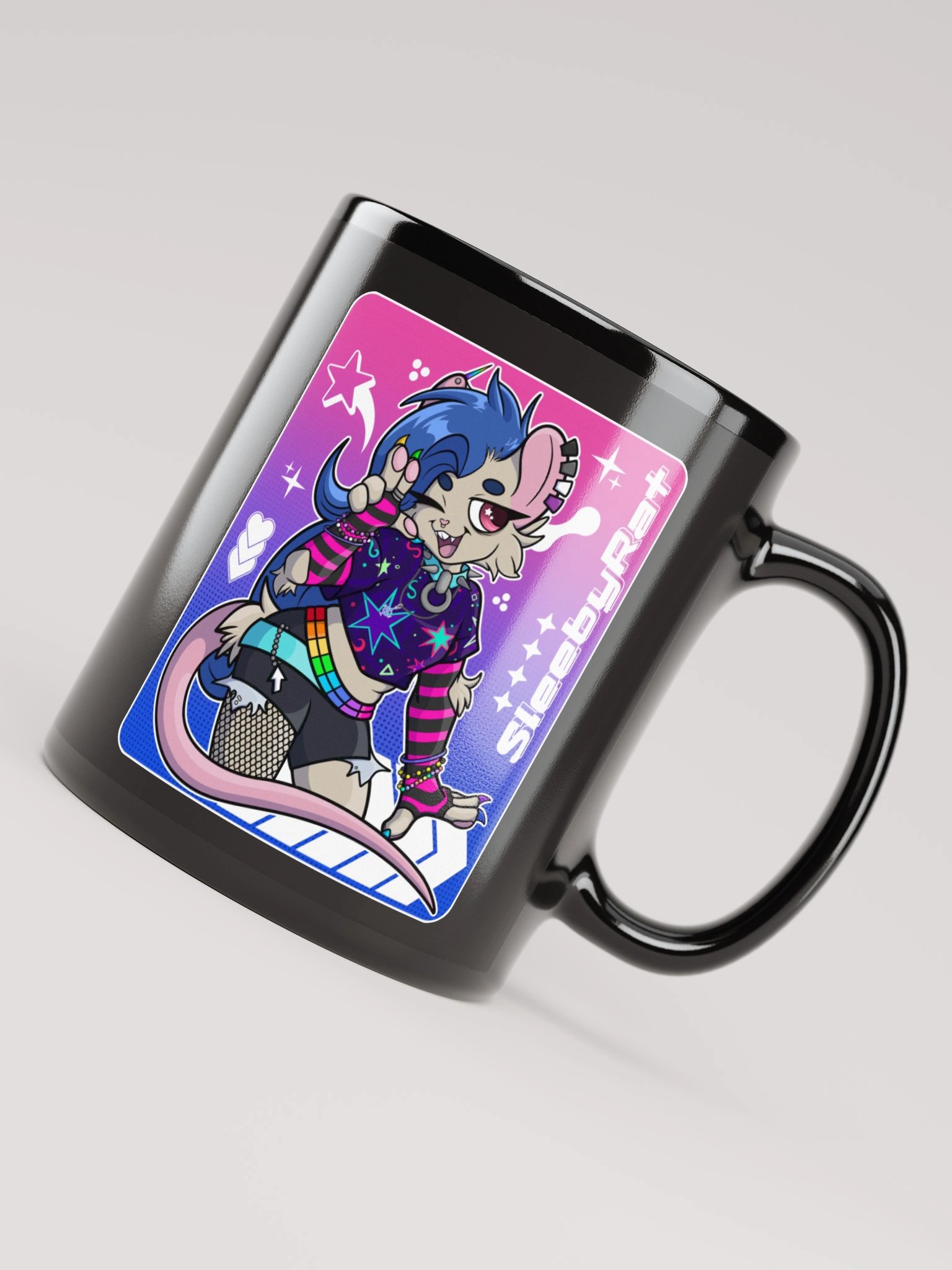 SleebyRat Glossy Black Mug product image (4)