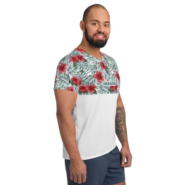 Hibiscus Leaf Design | Men´s Athletic T-Shirt product image (2)