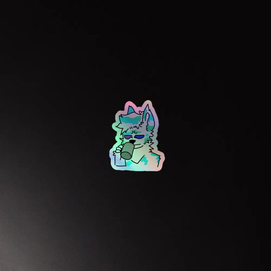 Fisk Coffee Holographic Sticker product image (4)