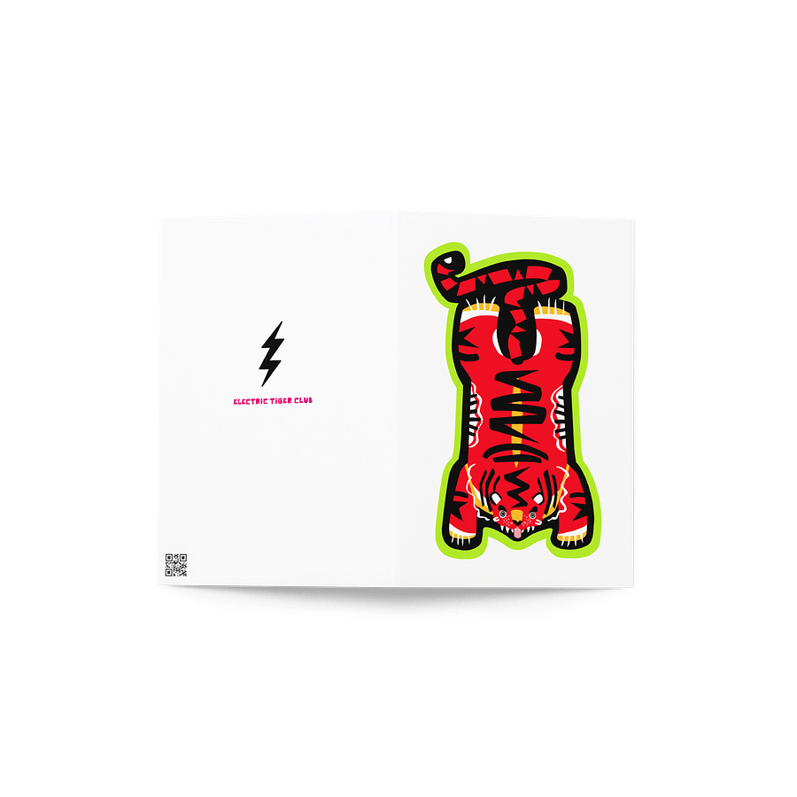 Red Electric Tiger - Greeting Card product image (5)
