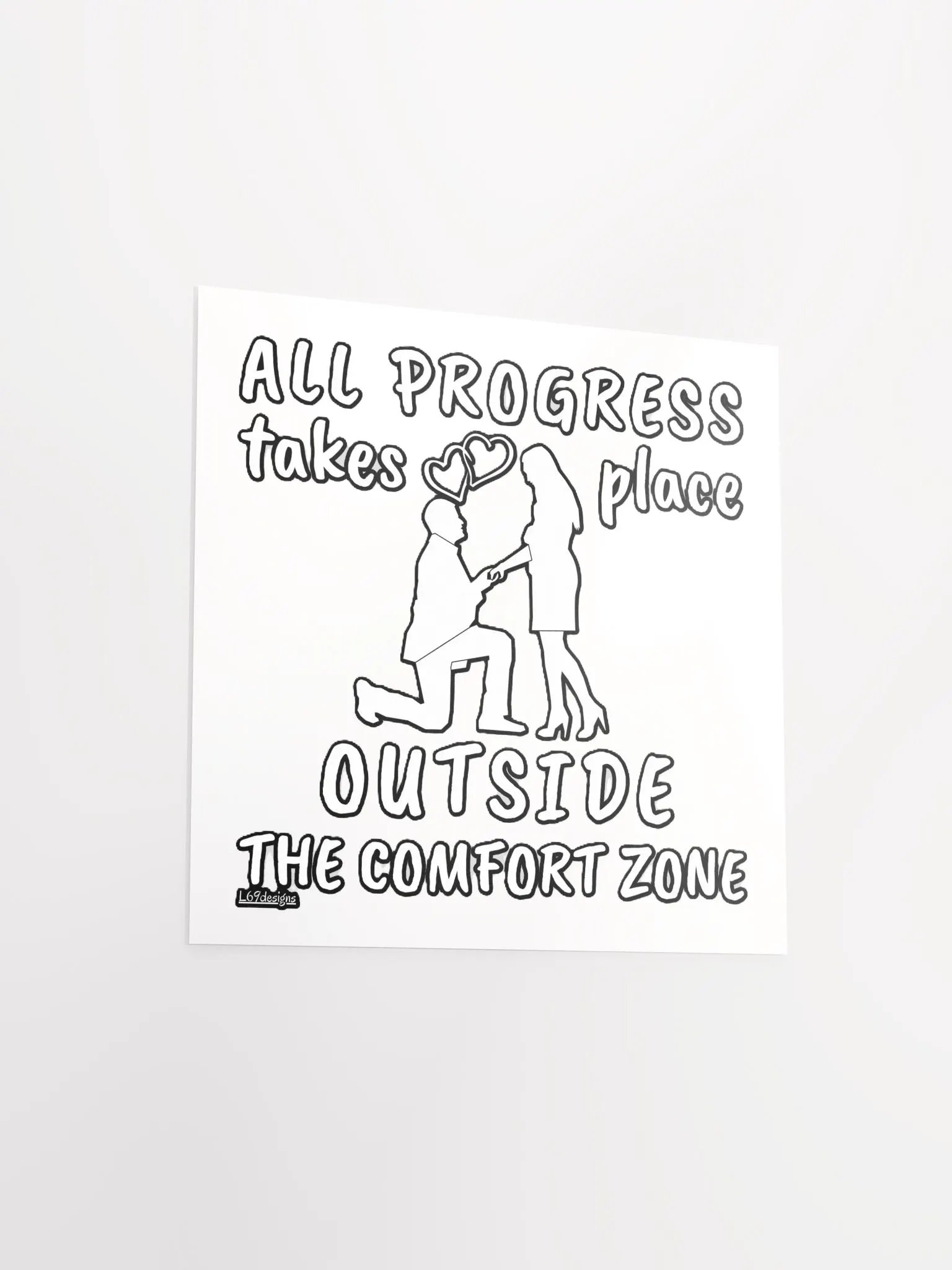 ALL PROGRESS TAKES PLACE OUTSIDE THE COMFORT ZONE product image (14)
