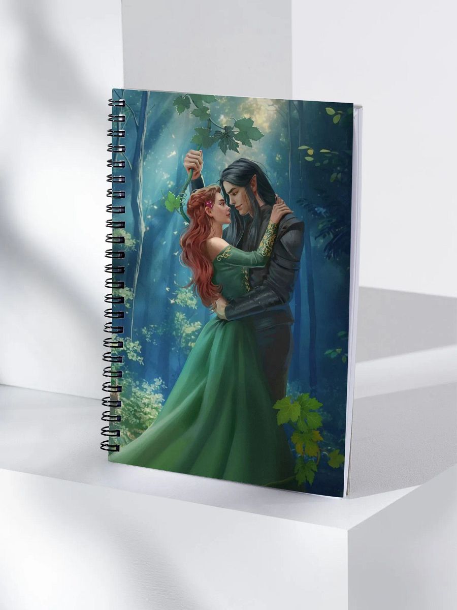 Elven Heartbound Spiral Notebook ~ Cerian & Arisanna product image (4)