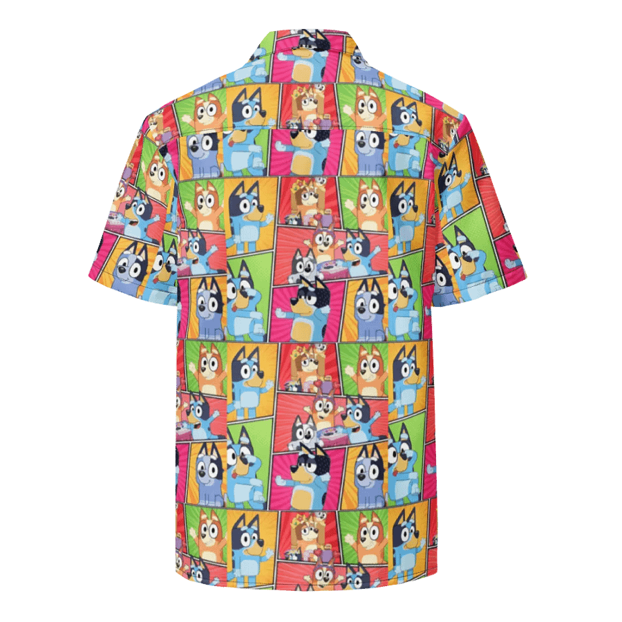 Aussie Heeler Design _ CoachShawStudio's Streetwear Shirt _ Custom Unisex Short Sleeve Button Down Shirt product image (8)