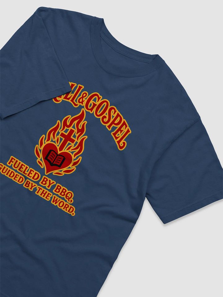 Grill & Gospel Christian BBQ T-Shirt – Fueled by BBQ, Guided by the Word product image (2)