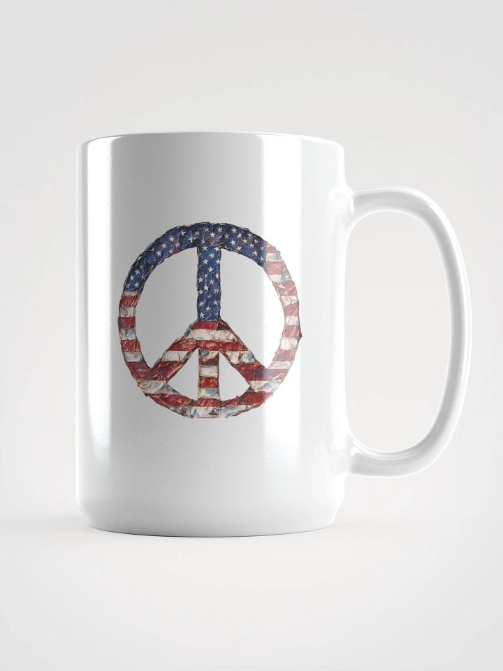 American Flag Peace Mug product image (1)
