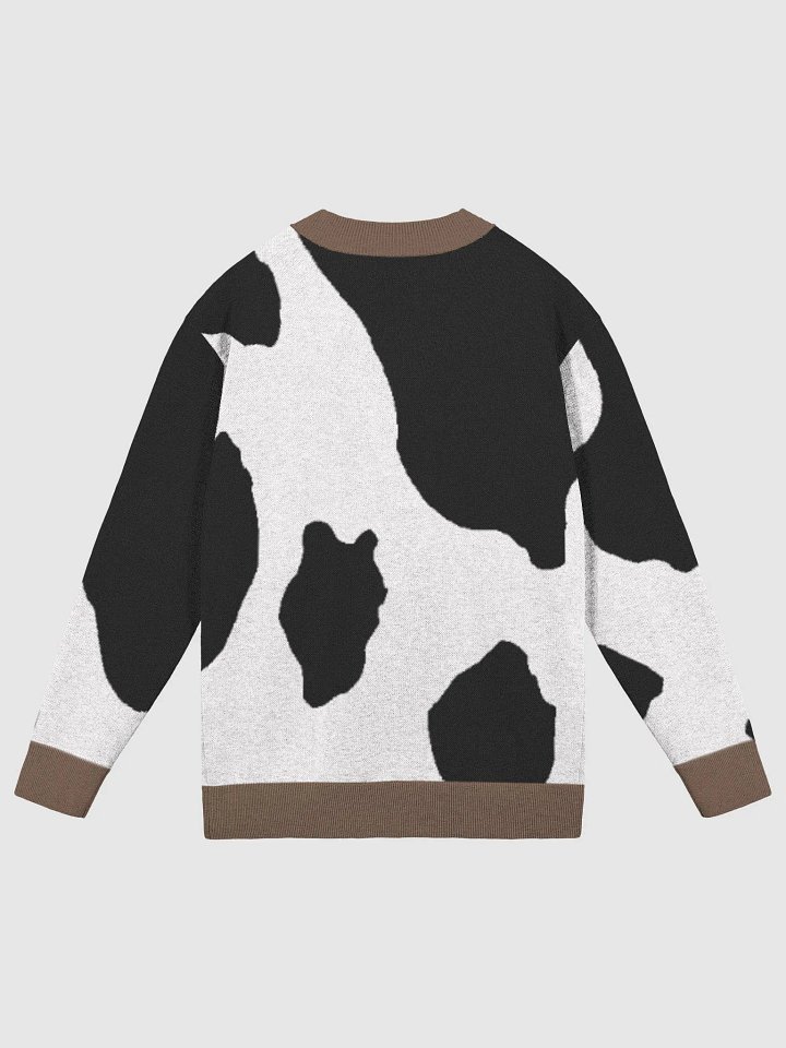 Hey Look at That: The Cow Print Knitted Cardigan – Only 100 Pieces Available! product image (2)
