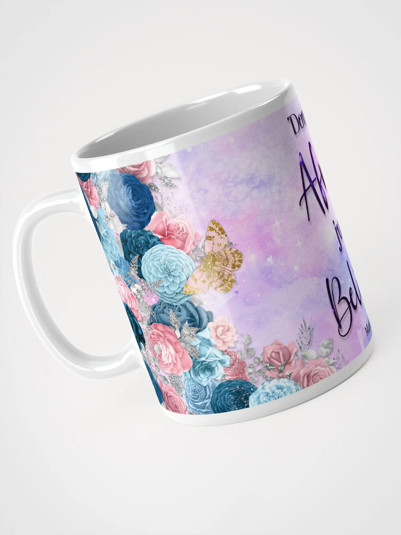 Don't be Afraid just Believe Floral Mug product image (5)
