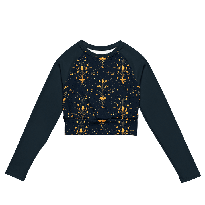 Dhyana - Crop Top Long Sleeve - Blue product image (2)