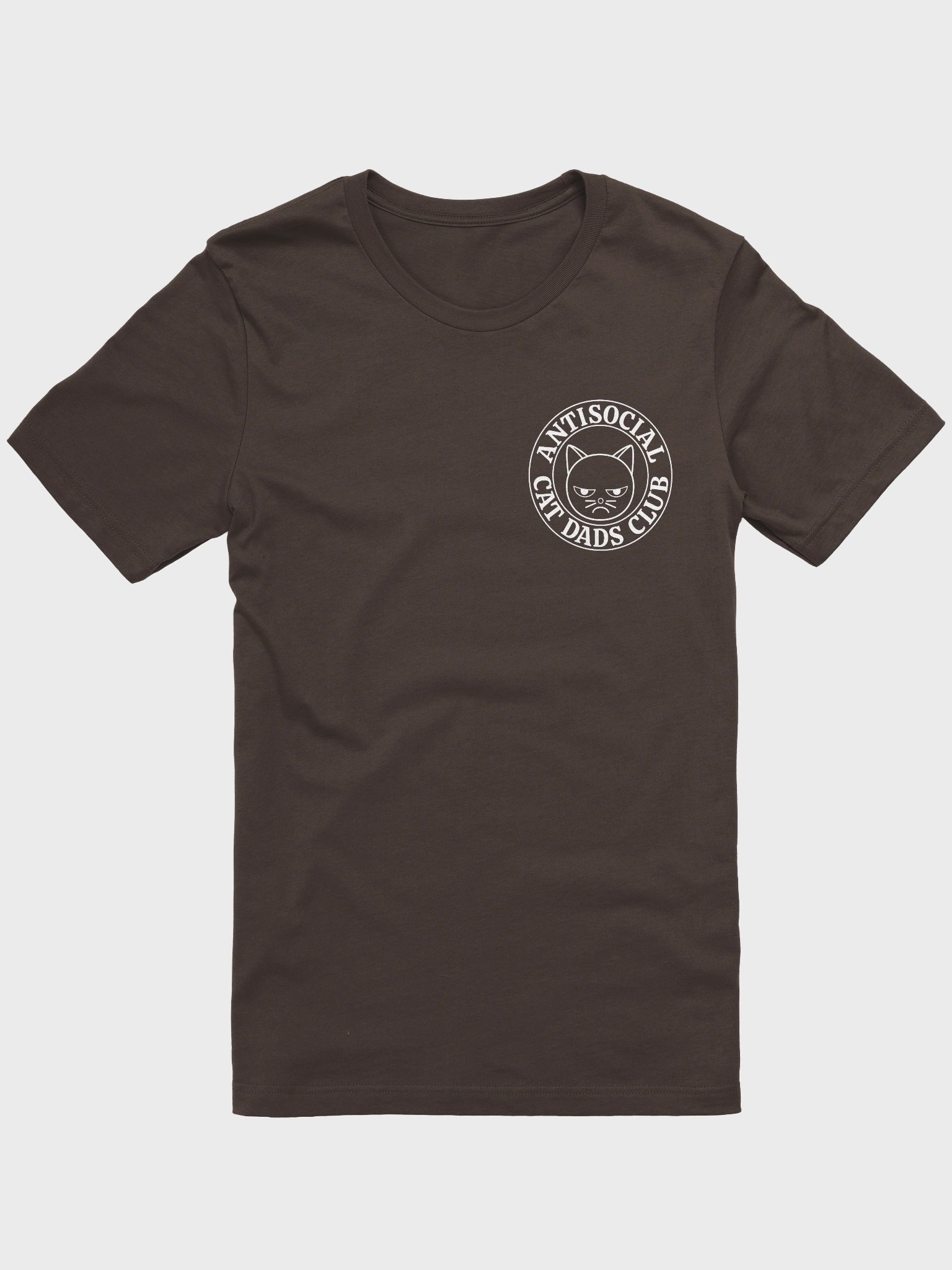 Antisocial Cat Dads Club 1 (Left Chest Print) - Unisex Adult Super Soft Lightweight T-shirt product image (1)