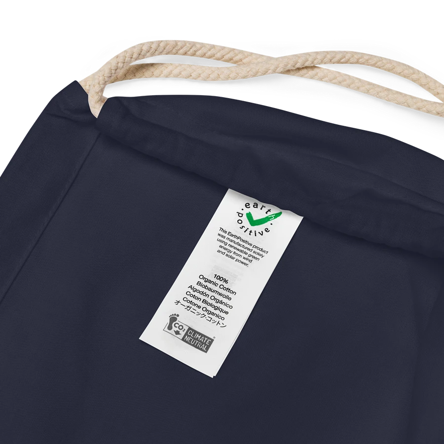 Rooted in Christ - Colossians 2:7 Organic Cotton Drawstring Bag product image (3)