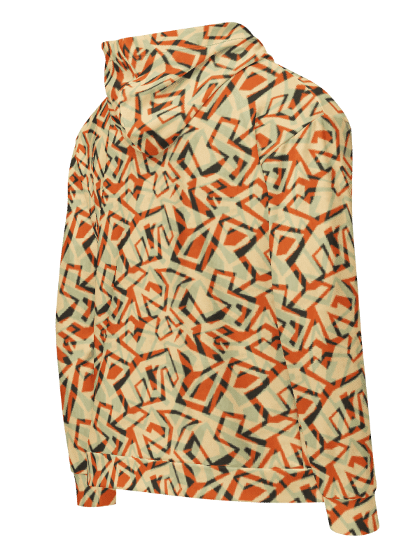 Orange Grunge 2 | Recycled ZIP Unisex Hoodie product image (5)