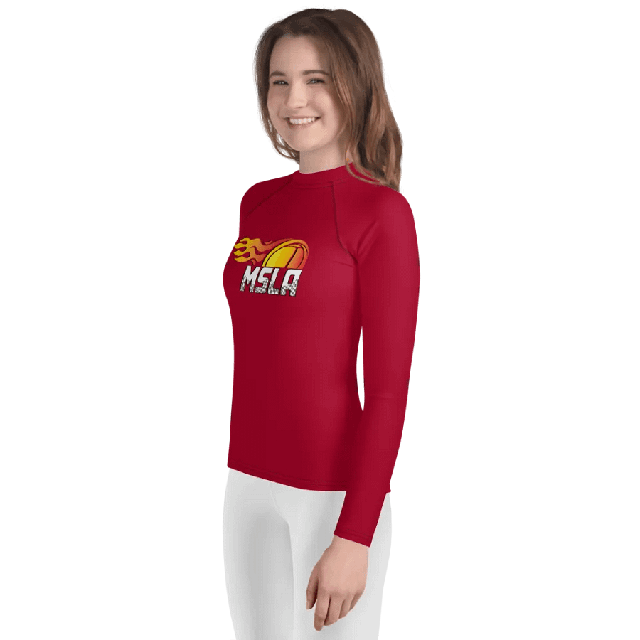 MSLA Red Youth Rash Guard product image (3)