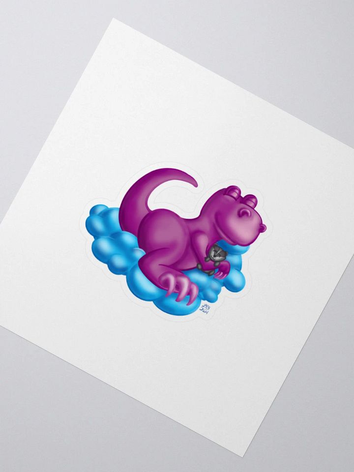 Sleepy Dino Sticker product image (2)