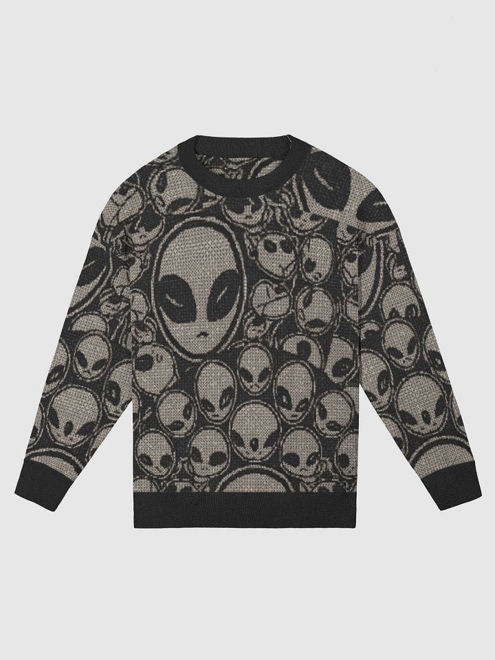 Galactic Voyager Alien Cardigan – Bold Extraterrestrial Knit Sweater for Men & Women | Sci-Fi Inspired Cozy Fashion product image (1)