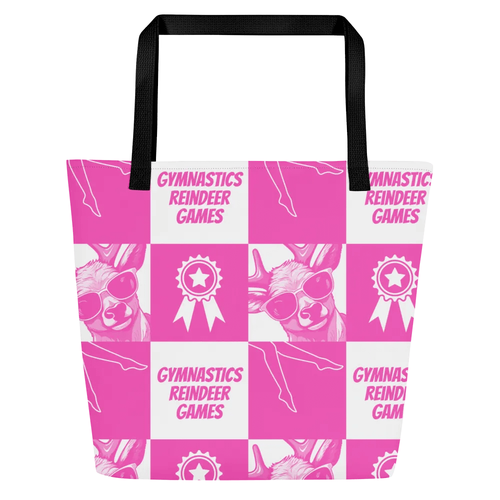 Gymnastics Reindeer Games Tote bag in Pink and White product image (2)