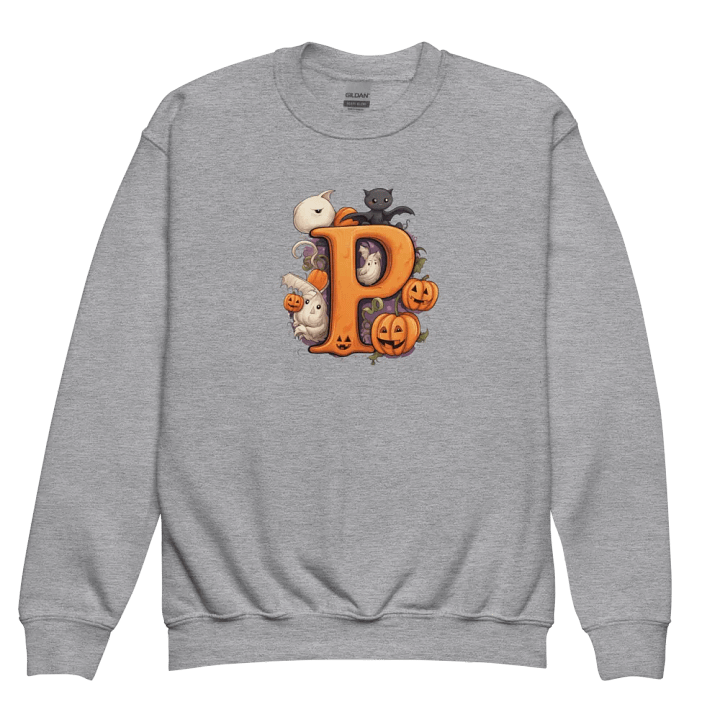 Cute Halloween Monogram Letter P Sweatshirt product image (3)