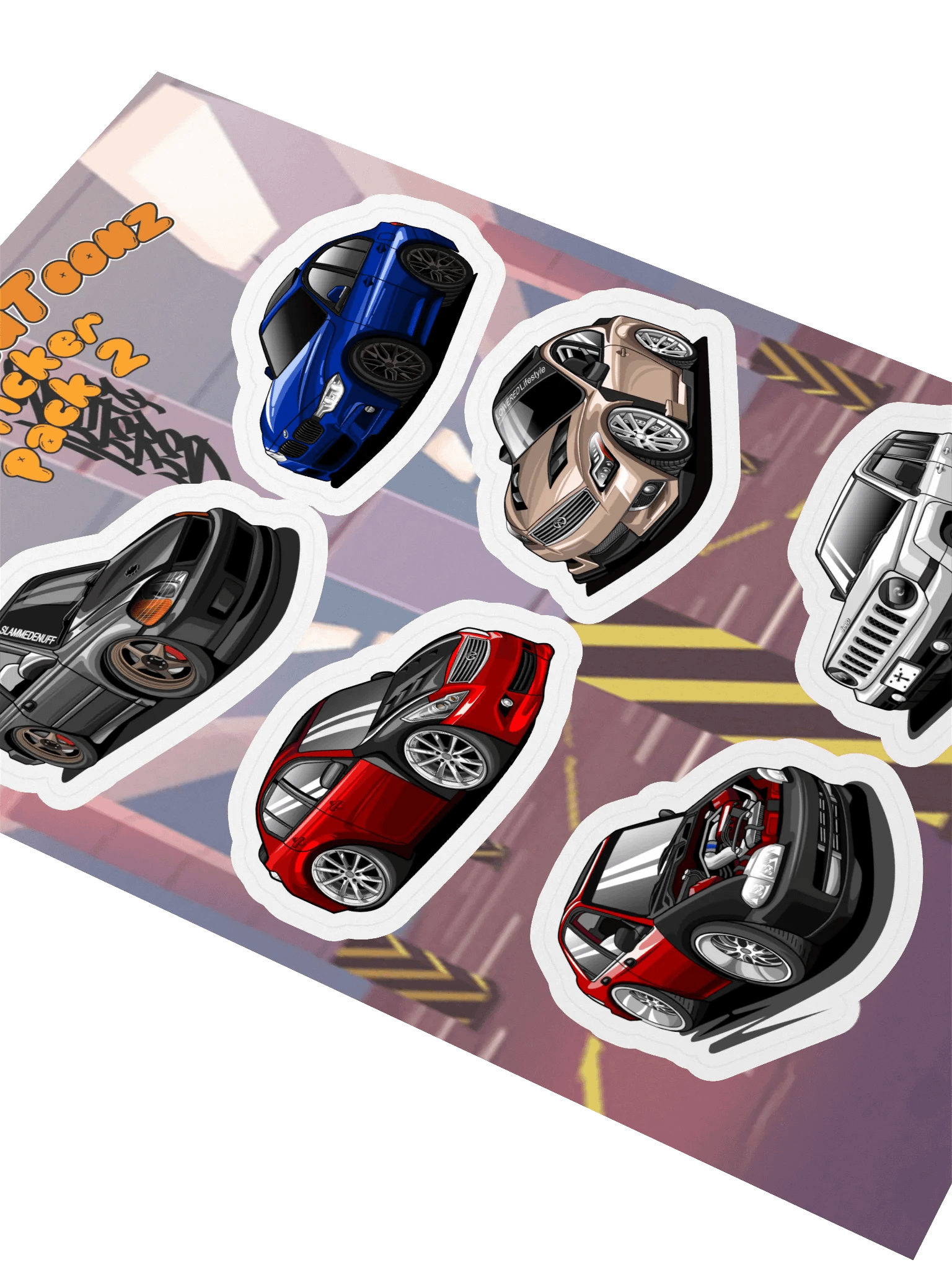 Unfiltered Toonz Car Sticker Pack 2 (Indoor) product image (2)