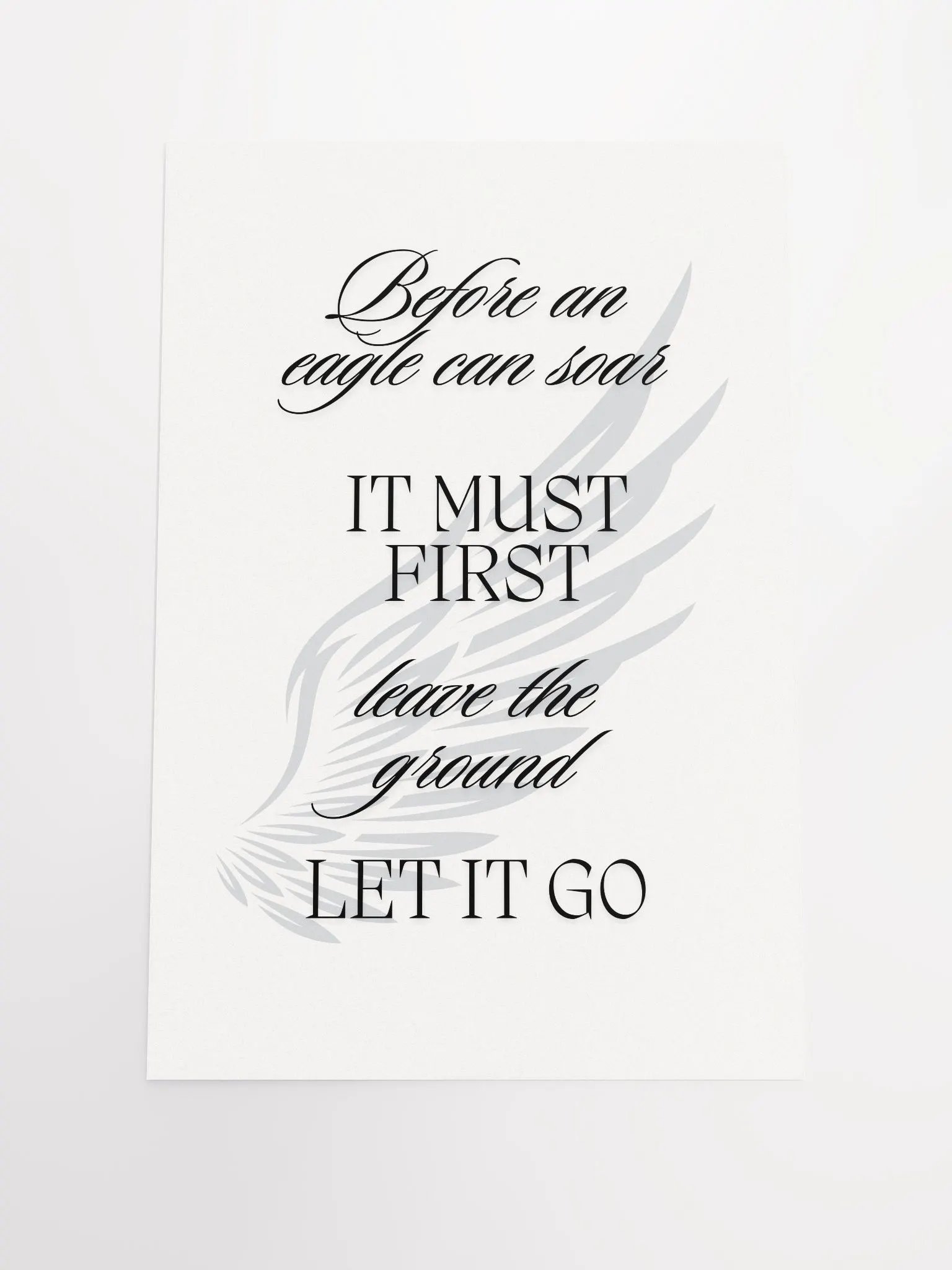 Eagle Feather Letting Go Poster product image (1)