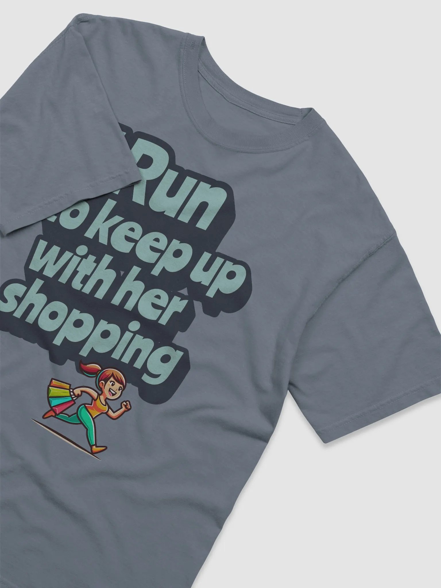 Run for Shopping Fun T-Shirt product image (2)