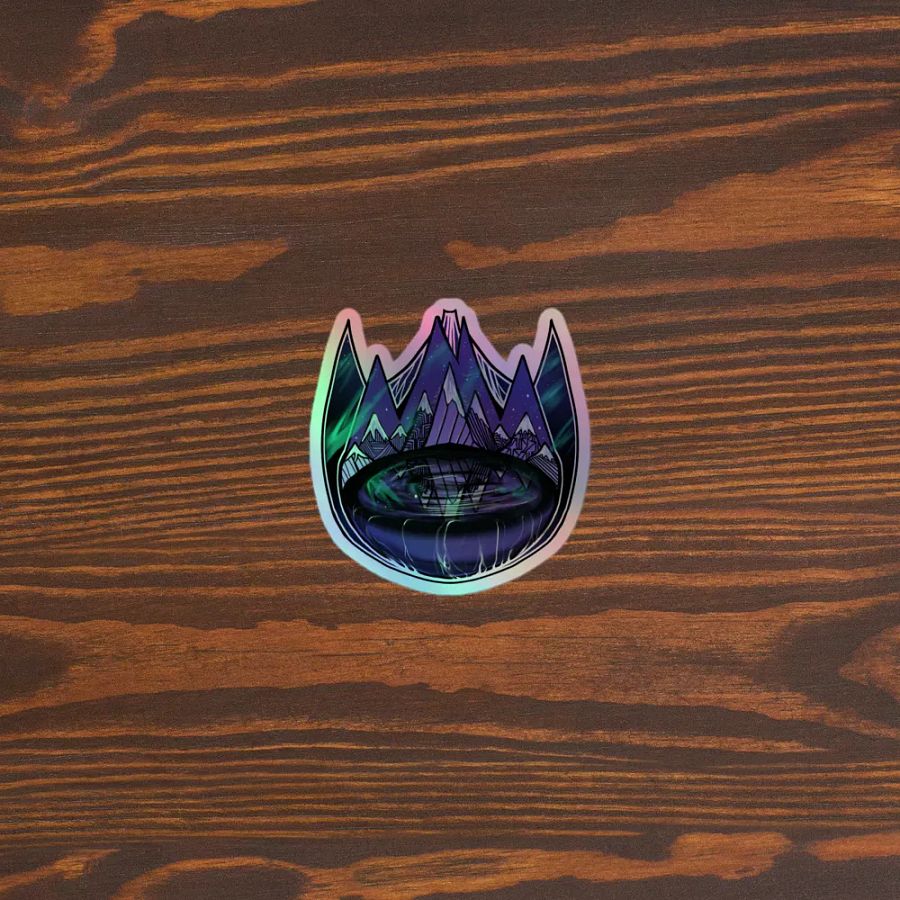 Orion Pool Northern Lights Ethereal Peaks Holographic Sticker product image (3)