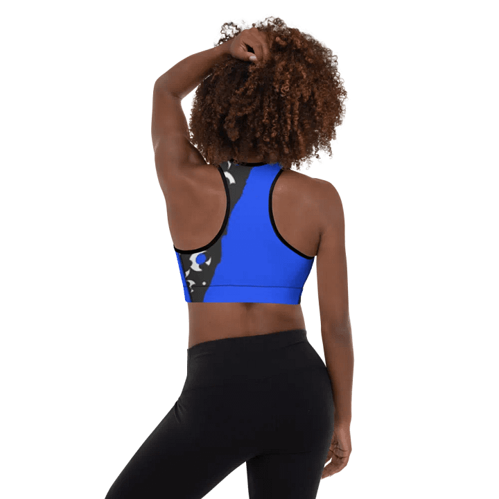 Drusella Watson's - Crescents - In Blue - Padded Sports Bra product image (2)