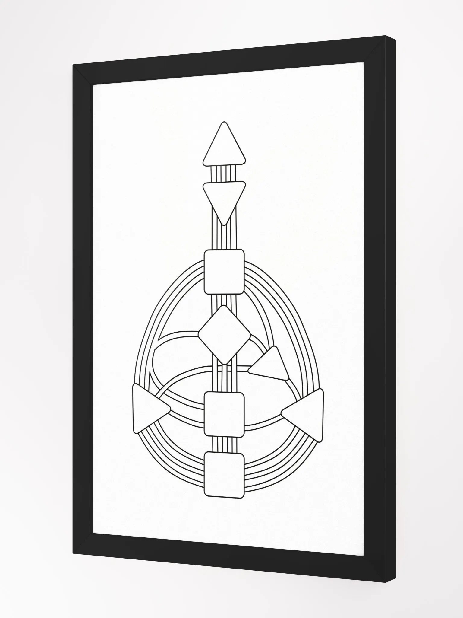 Color Your Human Design Chart Framed Print product image (2)