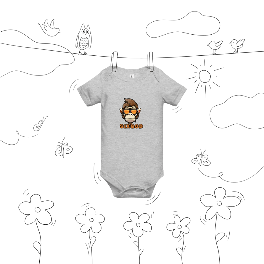 SIX GOD Monkey Madness Baby Onesie product image (48)