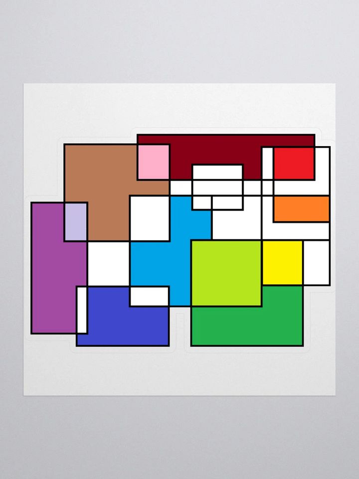 Abstract Clock Sticker product image (2)