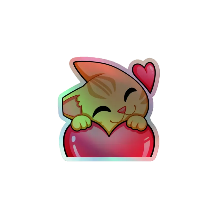 Funches Love Holographic Sticker product image (1)