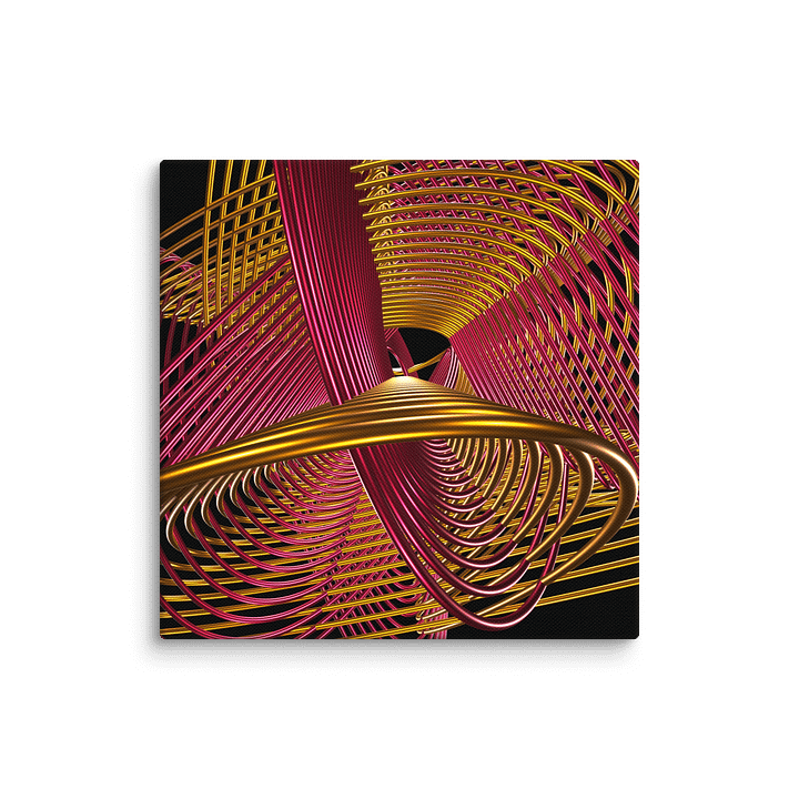 Oscilloscopic Dance #4 - Lissajous Figures Code Art Canvas Print product image (1)