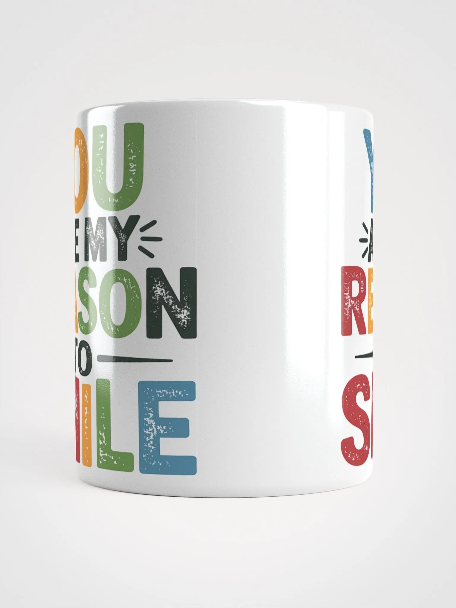 "You Are My Reason to Smile" #Motivational Glossy White Mug product image (13)
