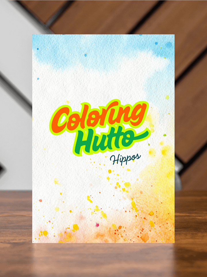 Hippos in Hutto Coloring Pages – Instant Download product image (1)