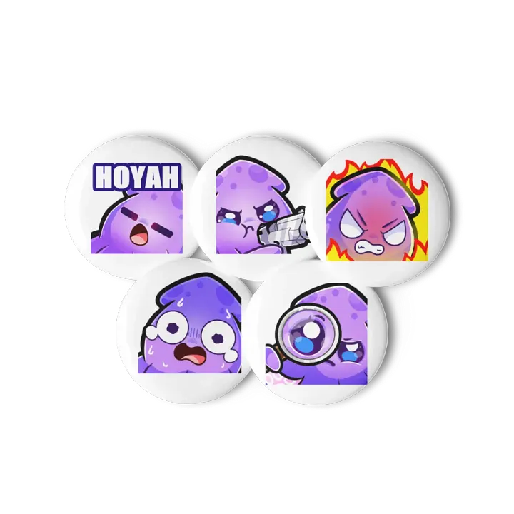 Squid Emote Pin Set [2] product image (1)