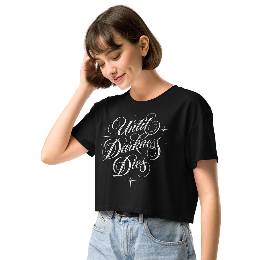 Until Darkness Dies (simple design) Women's Premium Crop Top product image (14)