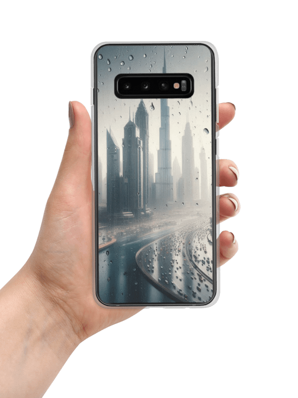 Rainy Cityscape Samsung® Clear Case | AI Design product image (7)