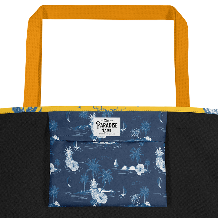 Tropical Island Large Tote Bag with Pocket product image (8)