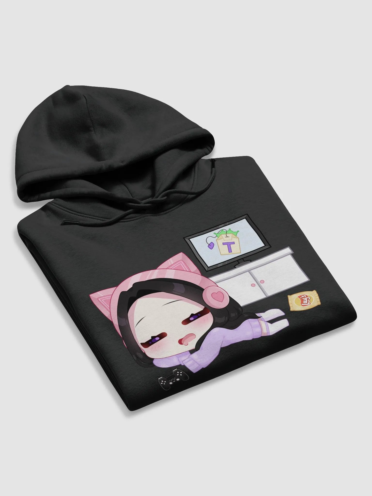 'Lazy Gamer' Chibi Hoodie (Unisex) product image (17)