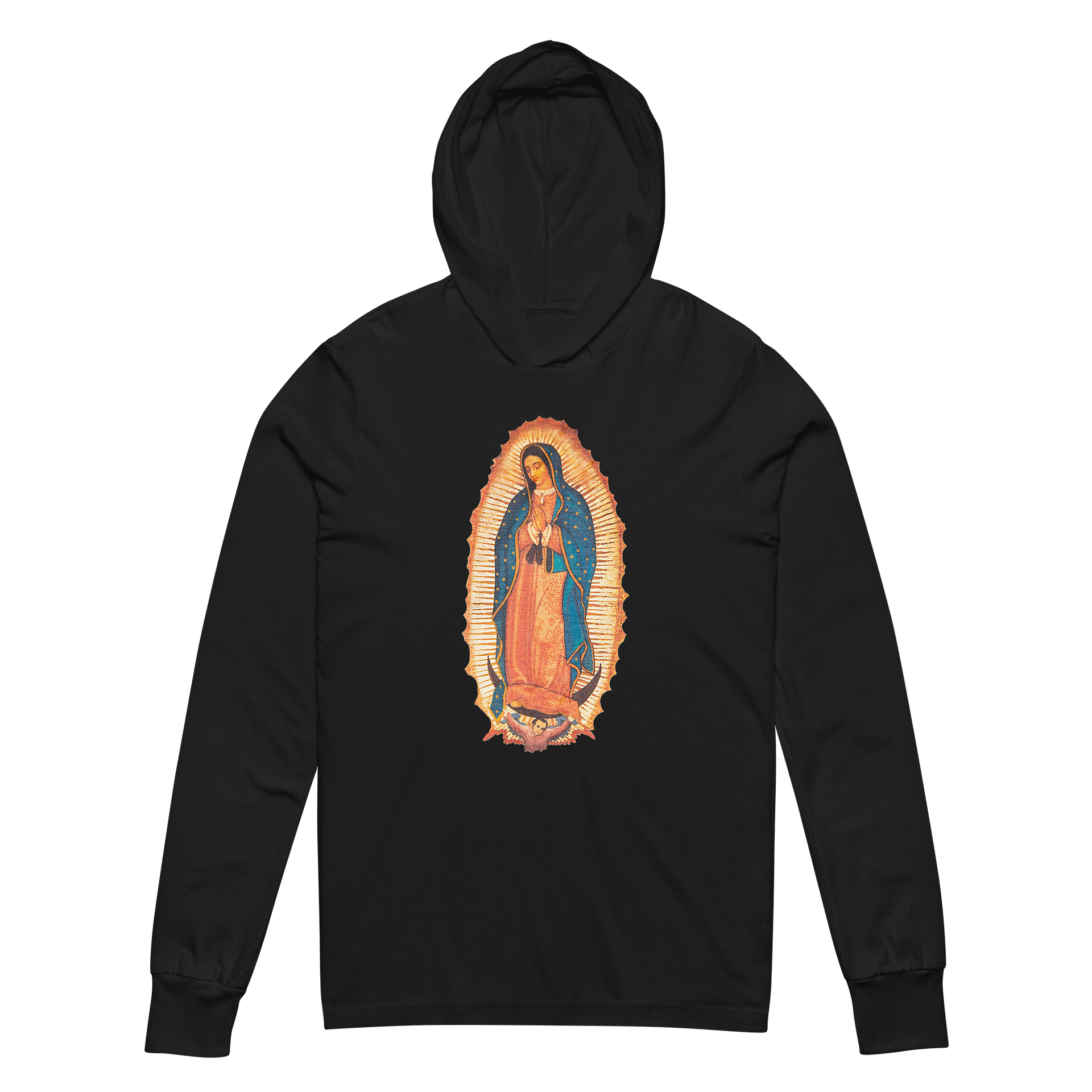 Virgen de Guadalupe - Bella+Canvas Unisex Hooded Long Sleeve Tee product image (5)