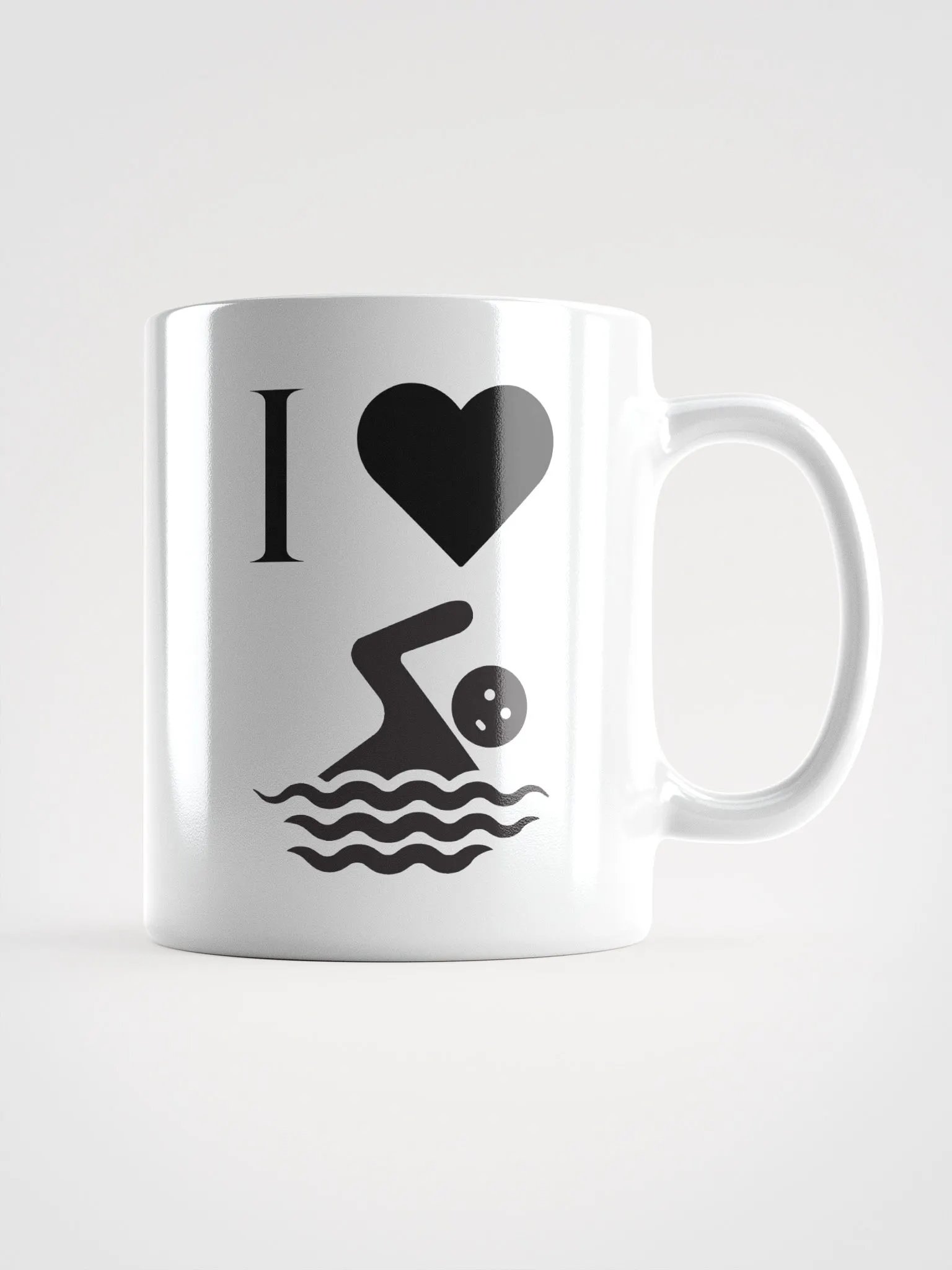 I ❤️ Swimming Mug product image (1)