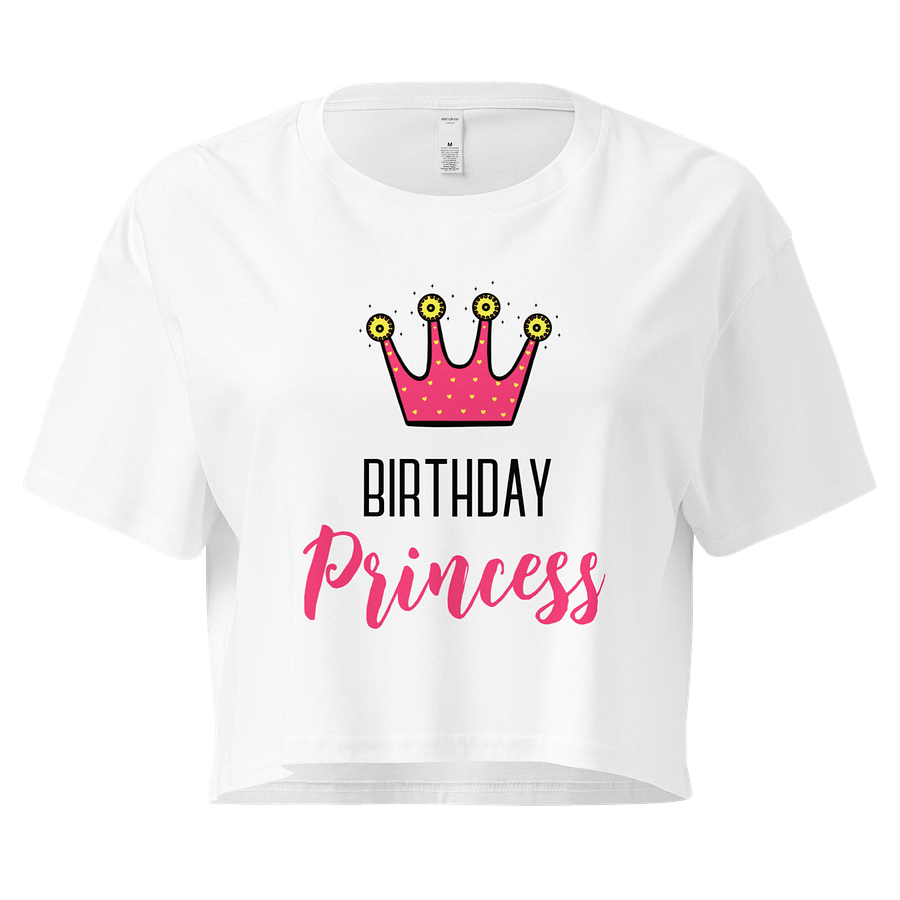 Birthday Princess Crown Crop Top product image (29)
