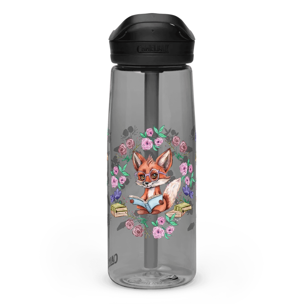 Book Smart Fox Straw Bottle product image (1)