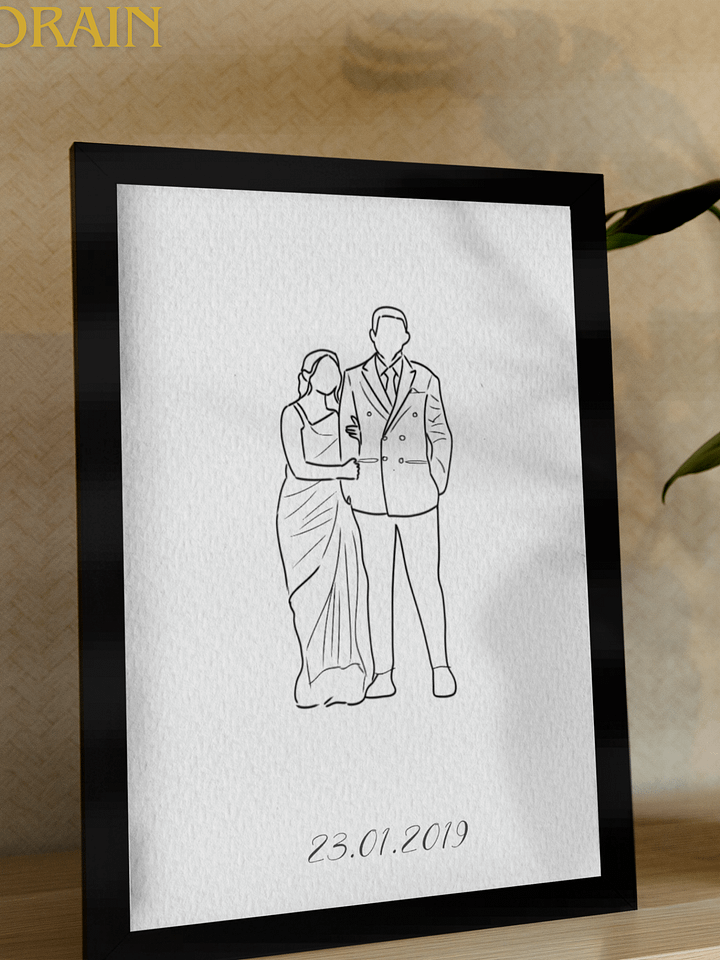 Custom line Art Portrait from Photo product image (2)