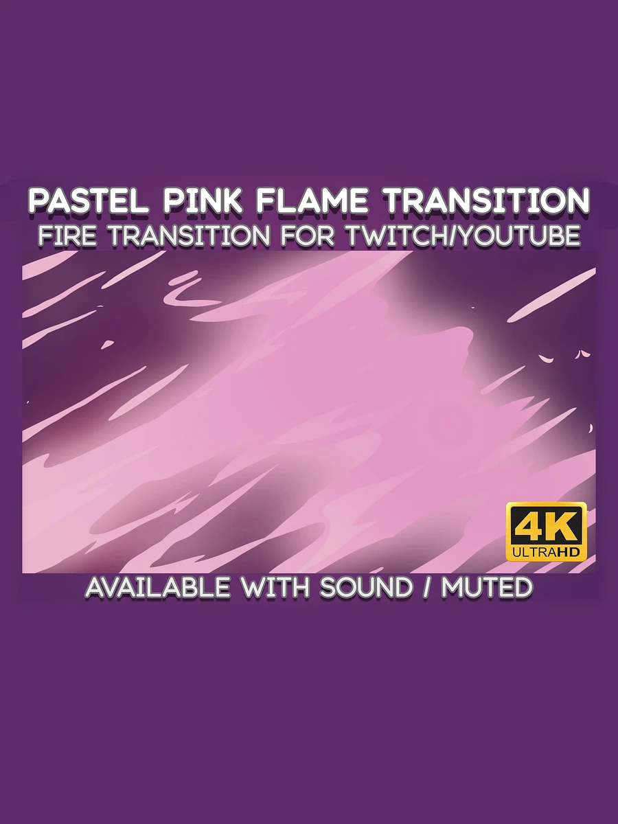 Pastel Pink Fire Video Transition - Cartoon Fire Transition for Twitch Stream and YouTube Video product image (3)