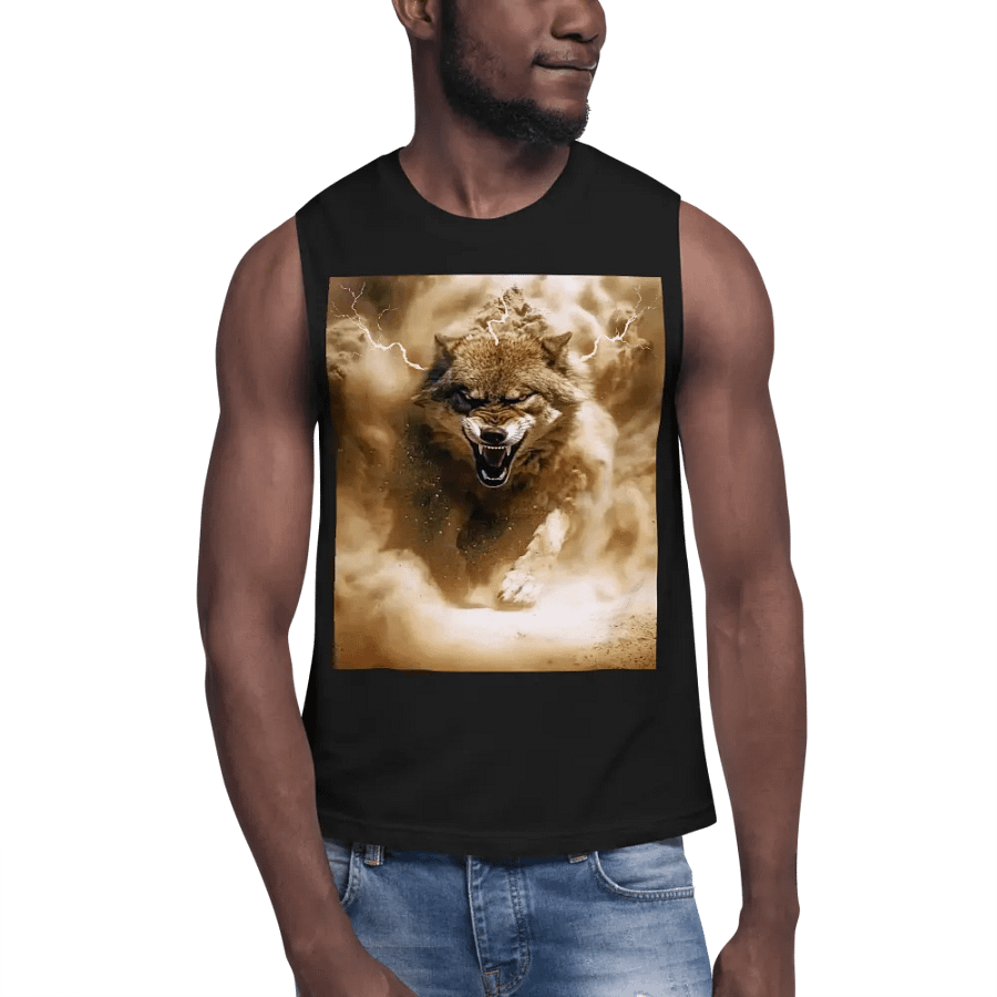 Thunderous Storm Wolf Muscle Top product image (6)